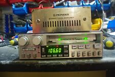 Autoradio d'epoca PIONEER KEX-73 con cassetta + un amplificatore PIONEER GM-40