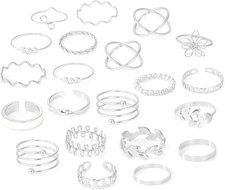22 Pezzi Set Anelli Donna