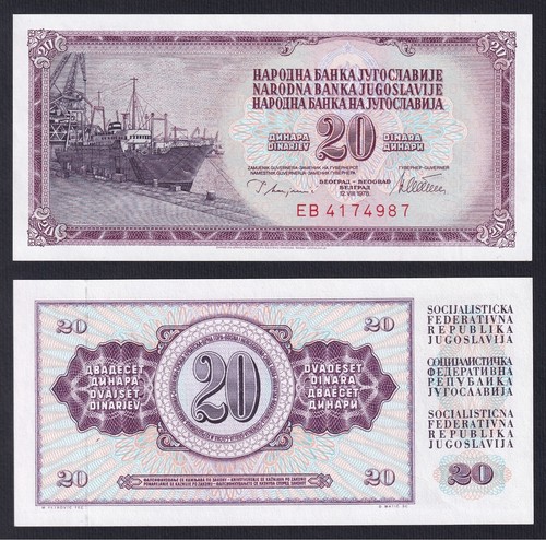 Banconota jugoslavia dinara - banconota,