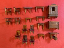 MINIATURE MOBILI DI CASA IN LEGNO 18 pezzi Gioco senza marca