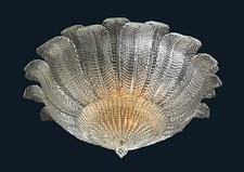 Plafoniera classica in Vetro di Murano originale 9 Luci Fatto a mano in Italia