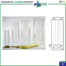 Sacchetti a Fondo Quadro Per Alimenti Buste Trasparenti in PLP 50 PZ