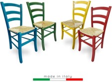 Sedia venezia legno colorata - sedia,