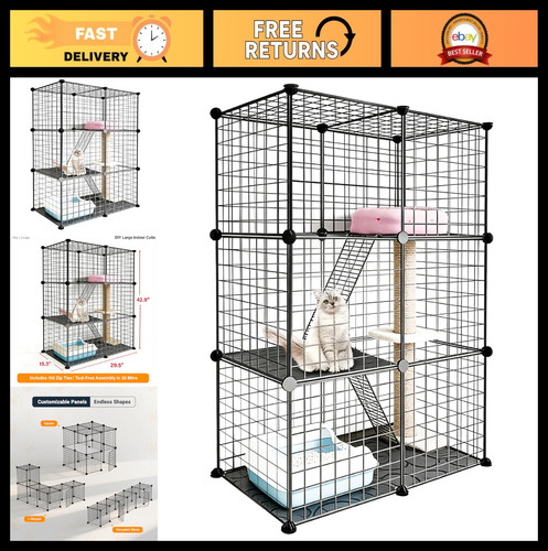 Box per gatti modulare fai - , da