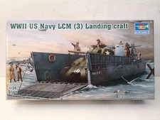 WW II Us Navy LCM 3 Landing Craft Trumpeter Kit 00347 Scala 1/35 Chiuso-C38