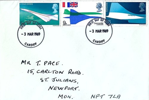 1969 fdc concorde - 03/03/1969,