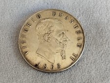 ANTICA MONETA ARGENTO 5 LIRE