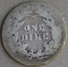 USA One Dime 1899 Argento