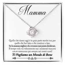 Collana Donna Mamma Compleanno Regalo per lei - Cofanetto con DEDICA incluso