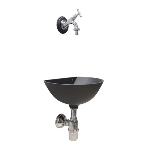 Fontana muro 600 grigio - fontana, a