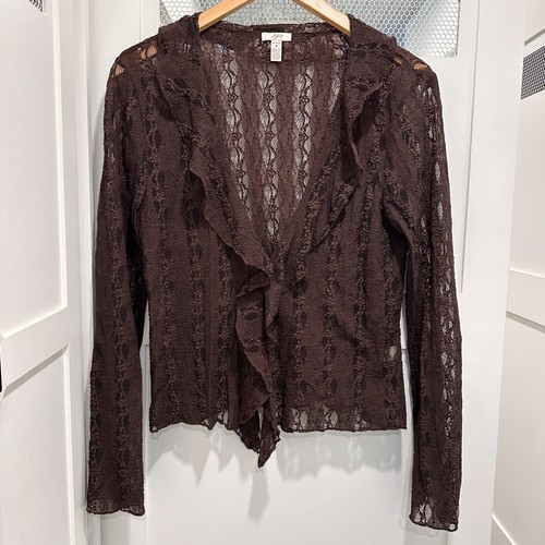 Cardigan jill pizzo marrone - j.jill,