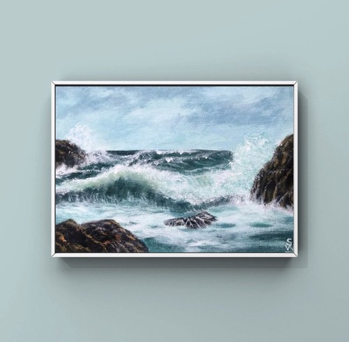 Quadro ooak paesaggio marino - quadro,