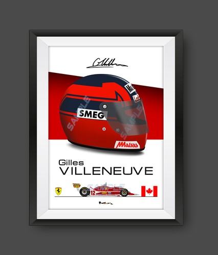 Stampa casco gilles villeneuve - casco,