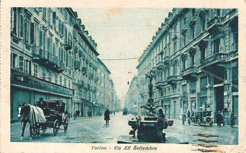 Ed259 cartolina torino via - ed259,