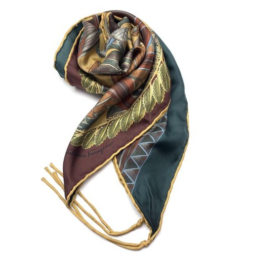 Ferragamo foulard triangolare - foulard,