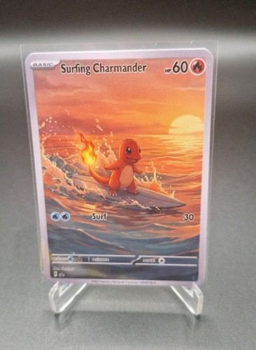 Surfing charmander card - surfing,