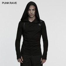 T-shirt uomo Punk Rave nera