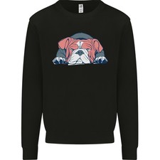 Felpa Uomo Con Bulldog Inglese