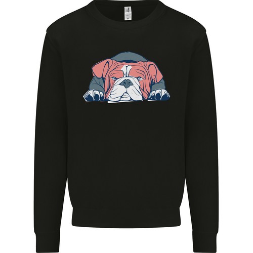 Felpa uomo con - bulldog, inglese