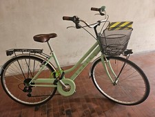 bicicletta veneto verde con cestino donna usata