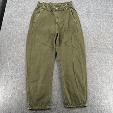 Jeans Zara verde a sacco con