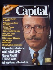 CAPITAL n.4-4/1987 Borsa guadagnare al ribasso, Mare, posto barca, Marco Rivetti
