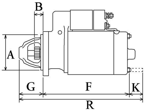 Motorino avviamento - motorino, di