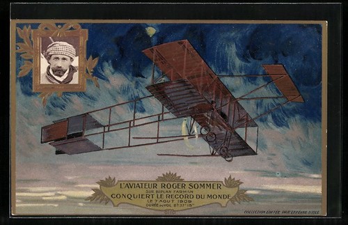 Cartolina pilota aereo - cartolina, e