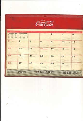 Calendario pubblicitario coca - calendario,