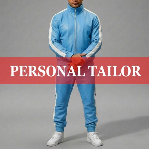 Tuta uomo pelle collo alto