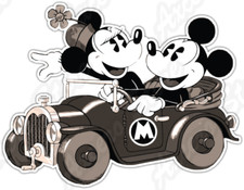 Adesivo Topolino Minnie retrò