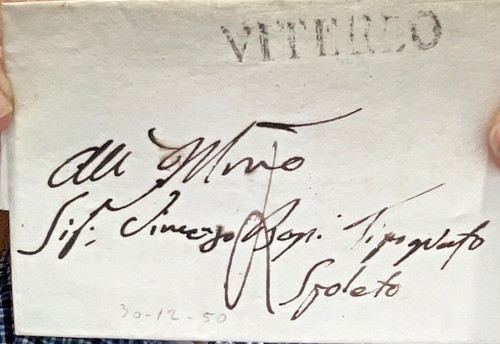 Piego lettera viterbo - piego, da