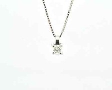 Collana Salvini punto luce Oro Bianco 18K Diamante 0,20ct Colore G Purezza VS1