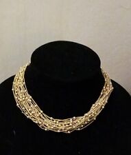 Girocollo Vintage A Piú Fili Dorati