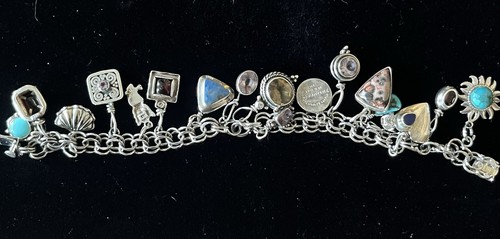 Bracciale vintage elco charm - bracciale,