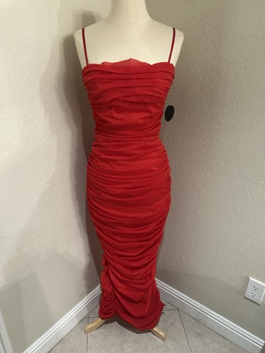 Abito lungo rosso - , con