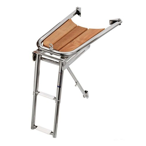 Delfiniera teak con scaletta - ,