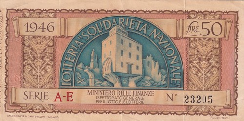 Lotteria solidarieta - lotteria, solidarieta'