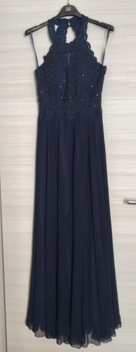 Abito lungo blu taglia s - blu,,