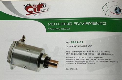 Motorino avviamento ape - motorino, 50