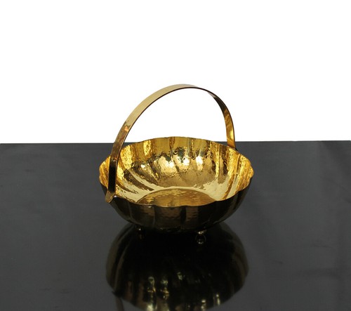 Cestino centrotavola ottone - centrotavola,