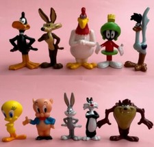 Lotto 10/set Looney Tunes Tweety Bird Bugs Bunny 3CM set giocattolo da collezione