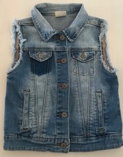 Gilet jeans Zara 5-6 anni 116 cm neonata bambina casual collection moda qualità