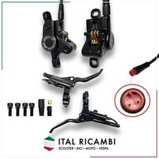 KIT FRENO A DISCO IDRAULICO BICI ELETTRICA FAT BIKE ANTERIORE POSTERIORE