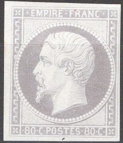 Francia 1860 napoleone iii 80c - napoleone,