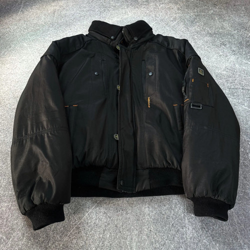 Giacca nera utility puffer