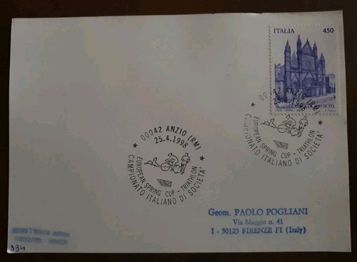 Cartoncino con annullo - cartoncino,