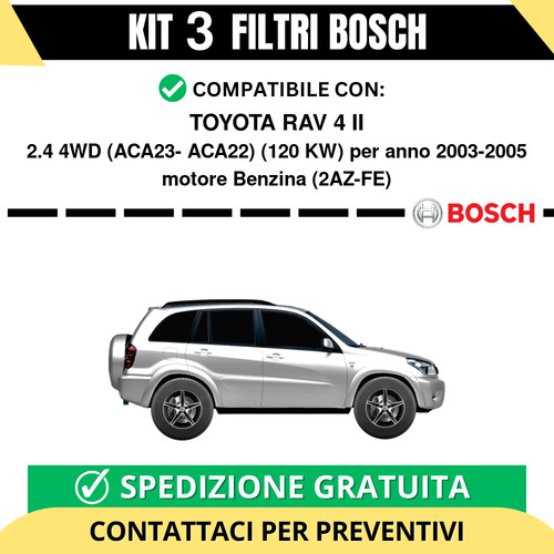 Kit bosch filtri tagliando - bosch,