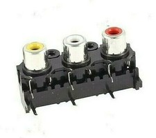 CONNETTORE 3 RCA PRESA FEMMINA