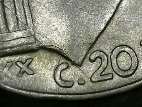Centesimi 1942 errore lunga - 20,